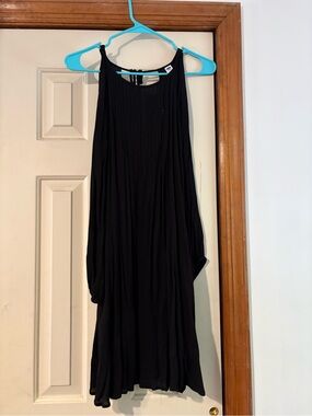 blue dress for baby girl Nova Tie Back Dress in Navy | OMNES | Ethical & Affordable Clothing main image 1